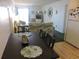 Kitchen with dining table and view of living room at 6305 N Ocean Blvd. # B-3, North Myrtle Beach, SC 29582