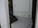 Stackable washer and dryer in a convenient laundry closet at 6305 N Ocean Blvd. # B-3, North Myrtle Beach, SC 29582