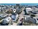 Aerial view showcases the home's location near the ocean, offering a desirable coastal lifestyle at 2401 Duffy St., North Myrtle Beach, SC 29582