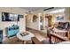 Cozy living room with modern appliances, hardwood floors, and a view into the connected kitchen at 5905 S Kings Hwy. # A 115, Myrtle Beach, SC 29575