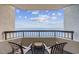 Balcony view showcasing seating and ocean views at 2401 S Ocean Blvd. # 1156, Myrtle Beach, SC 29577