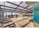 Indoor swimming pool with mushroom fountain and tanning chairs at 2401 S Ocean Blvd. # 1156, Myrtle Beach, SC 29577