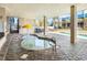 Outdoor hot tub near a larger pool for children with a yellow umbrella at 2401 S Ocean Blvd. # 1156, Myrtle Beach, SC 29577