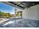 Outdoor kitchen with covered patio and water views at 9185 Marina Pkwy., Myrtle Beach, SC 29572