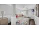 Bedroom with two twin beds, nautical bedding, and a wall-mounted TV at 206 31St Ave. N, North Myrtle Beach, SC 29582