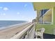 Relax and unwind on this balcony overlooking the beautiful beach and ocean at 1105 S Ocean Blvd. # 904, Myrtle Beach, SC 29577