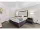 Cozy bedroom with a plush queen bed, nightstands, and soft lighting, creating a relaxing retreat at 1105 S Ocean Blvd. # 904, Myrtle Beach, SC 29577