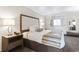 Comfortable bedroom with a queen bed, stylish furnishings, and soft lighting at 1105 S Ocean Blvd. # 904, Myrtle Beach, SC 29577
