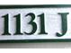 Close-up of the building address displaying '1131 J' at 1131 White Tree Ln. # 31-J, Myrtle Beach, SC 29588