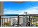 Balcony overlooking the beach and ocean with a table and chairs at 6804 N Ocean Blvd. # 1037, Myrtle Beach, SC 29572