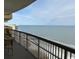 Enjoy ocean views from this balcony with comfortable seating at 8500 Margate Circle # 2005, Myrtle Beach, SC 29572
