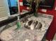 Granite vanity with stainless steel sink and neutral paint at 8500 Margate Circle # 2005, Myrtle Beach, SC 29572