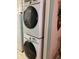 Stacked washer and dryer provide convenience and space saving in this condo at 9621 Shore Dr. # J-229, Myrtle Beach, SC 29572