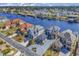 Stunning aerial view of luxury waterfront homes, beautifully landscaped yards, and private docks at 816 Waterton Ave., Myrtle Beach, SC 29579