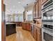 Gourmet kitchen with stainless steel appliances, tile backsplash and hardwood flooring at 816 Waterton Ave., Myrtle Beach, SC 29579