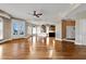 Bright open concept living room with hardwood floors and French doors to the outside at 816 Waterton Ave., Myrtle Beach, SC 29579