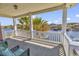 Covered porch offering beautiful water views and relaxing atmosphere at 816 Waterton Ave., Myrtle Beach, SC 29579