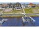 Waterfront houses with boat docks along a channel at 816 Waterton Ave., Myrtle Beach, SC 29579