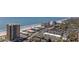 Great aerial view of building, the beach, and the beautiful atlantic ocean at 9600 Shore Dr. # A-102, Myrtle Beach, SC 29572