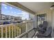 Enjoy the outdoor space from this balcony with a nice view at 9600 Shore Dr. # A-102, Myrtle Beach, SC 29572