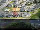 Aerial view of waterfront condo community with direct access to the waterway and pool at 220 Landing Rd. # I, North Myrtle Beach, SC 29582