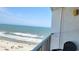 Balcony view showing ocean and beach, offering a private outdoor space to relax and enjoy the scenery at 9550 Shore Dr. # 925, Myrtle Beach, SC 29572
