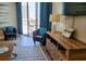 Comfortable living area featuring ample seating, stylish furniture, and direct access to a balcony with ocean views at 9550 Shore Dr. # 925, Myrtle Beach, SC 29572