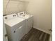 Laundry room with a washer, a dryer, and vinyl flooring at 163 Plantersfield Dr., Conway, SC 29526