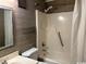 Bathroom featuring a shower and single sink vanity at 212 2Nd Ave. N # 362, North Myrtle Beach, SC 29582