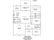 Floor plan of a house showing the layout of rooms and dimensions at 1127 Cypress Shoal Dr., Conway, SC 29526