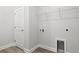 Laundry room with built-in shelving, a door, and connections for washer and dryer at 4414 Kinlaw St., Little River, SC 29566
