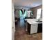 Kitchen with breakfast bar, view into living area at 1286 River Oak Dr. # 8-I, Myrtle Beach, SC 29579