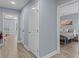 Hallway with views to a bedroom and bunk room, showcasing the home's layout at 514 Vista Dr., Murrells Inlet, SC 29576
