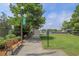 Park featuring benches, greenery, and views of the harbor with boats and pathways at 132 Oak Bay Dr., Georgetown, SC 29440