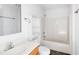 Bathroom features a bathtub, toilet, and wooden vanity at 2201 John Henry Ln., Myrtle Beach, SC 29579