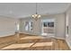 Spacious dining room with hardwood floors and sliding glass doors at 301 Broughton Dr., Myrtle Beach, SC 29579