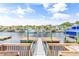Private dock and walkway offer access to the channel and beautiful waterfront views at 144 Waterway Crossing Ct., Little River, SC 29566