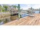 Well maintained wooden walkway connecting the property to the boat dock and waterfront at 144 Waterway Crossing Ct., Little River, SC 29566