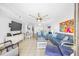 Spacious living room with comfortable seating, ocean view, and dining area at 2500 Ocean Blvd. N # 1014, North Myrtle Beach, SC 29582