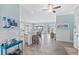 Bright and airy entryway with a view into the kitchen and living areas at 5207 Ocean Blvd. N, North Myrtle Beach, SC 29582