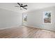 Bright bedroom with hardwood floors and two windows at 1509 Crooked Hook Rd., North Myrtle Beach, SC 29582