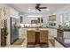 Modern kitchen featuring stainless appliances and a large kitchen island at 2000 Kilkee Dr., Myrtle Beach, SC 29579