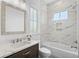 Bathroom with marble shower, bathtub and vanity at 933 Bluffview Dr., Myrtle Beach, SC 29579