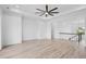Spacious bonus room with hardwood floors and ceiling fan at 933 Bluffview Dr., Myrtle Beach, SC 29579