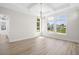 Elegant dining room with hardwood floors and a chandelier at 933 Bluffview Dr., Myrtle Beach, SC 29579