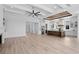 Open living area with hardwood floors and views into the kitchen at 933 Bluffview Dr., Myrtle Beach, SC 29579