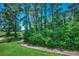 Lush greenery and landscaping alongside winding sidewalk at 1095 W Plantation Dr. W # 28D, Little River, SC 29566