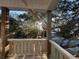 Wooden deck with railing, offering a view of the backyard at 189 Brown Pelican Loop, Pawleys Island, SC 29585