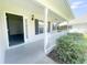 Charming front porch with white railing offers a welcoming entrance at 412 Callie Dr., Myrtle Beach, SC 29588