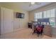 Bright office space with natural light, neutral walls, and a desk with computer monitors at 252 Timber Run Dr., Georgetown, SC 29440